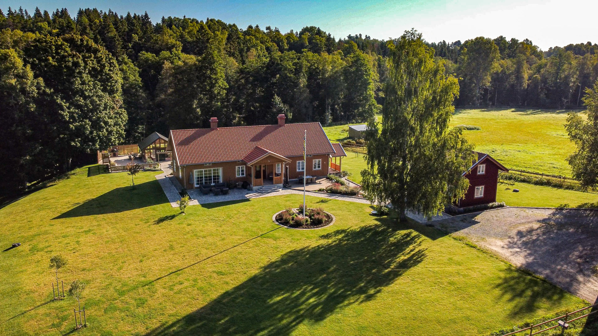 Stommens Gård, dronebilde